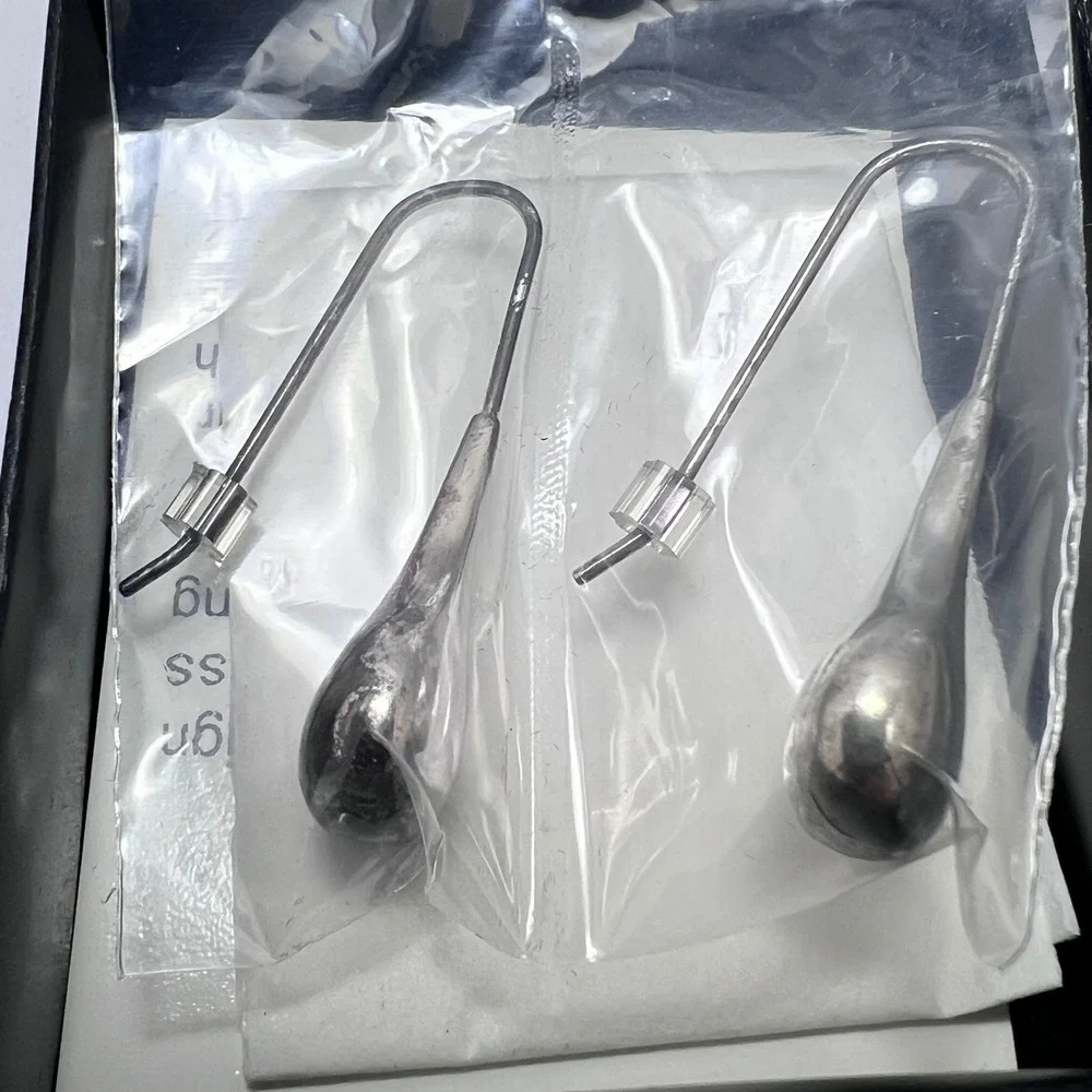 Avon Sterling Silver Teardrop Earrings Minimalist Dangle Drop Hook 925 Silver
